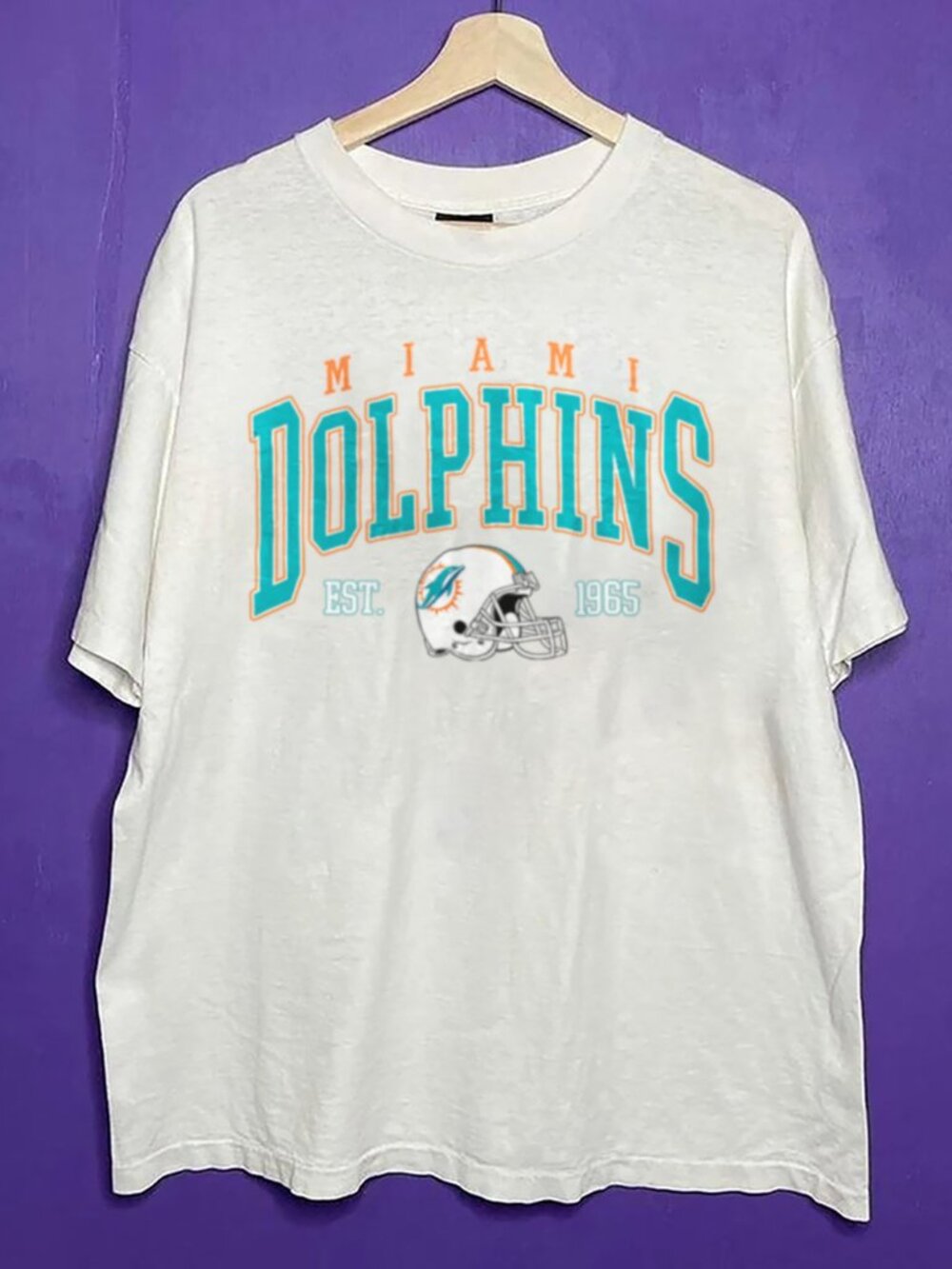 Vintage Miami Dolphins Big Logo Shirt, Retro NFL Dolphins Football Unisex Shirt